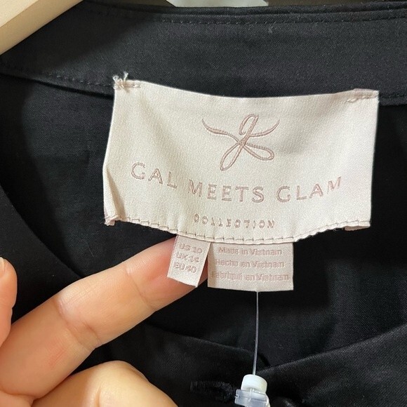 Gal Meets Glam Collection Kierra Jumpsuit in Black 10 NWT - Picture 9 of 14